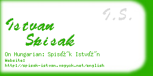 istvan spisak business card